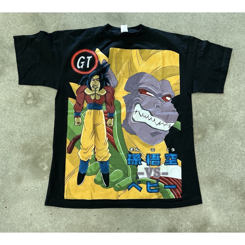 Dragon Ball Z Super Saiyan Bootleg Nostalg T-Shirt Black‎ Sz XL